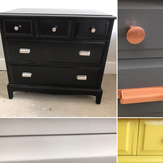 Upcycled Vintage Stag Dresser Professional Spray Painted Etsy
