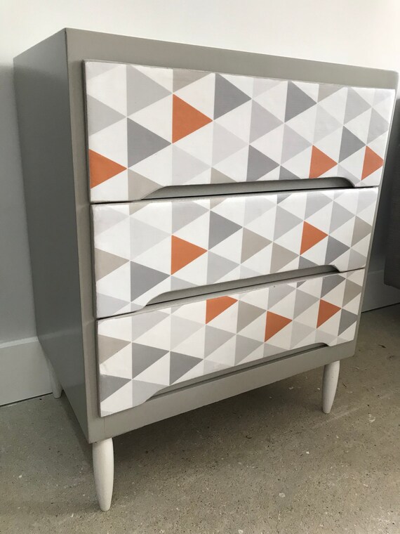 Bespoke Upcycled Chest Of Drawers Professional Spray Painted Etsy