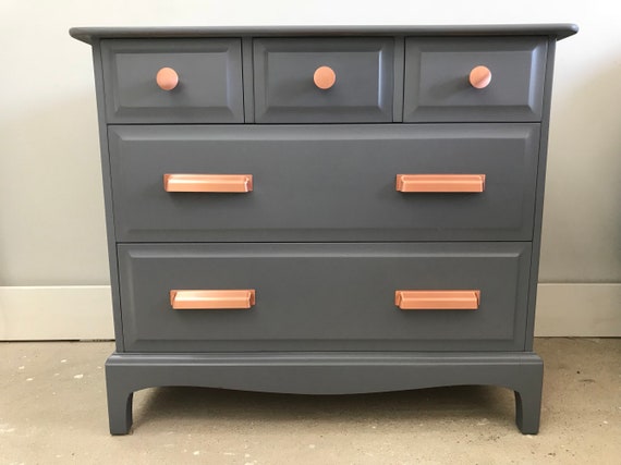 Upcycled Vintage Stag Dresser Professional Spray Painted Etsy