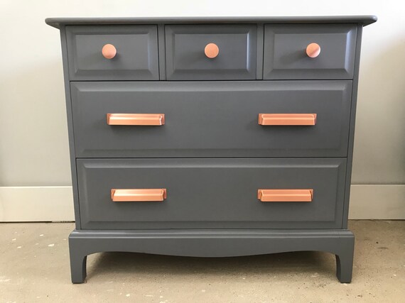 Upcycled Vintage Stag Dresser Professional Spray Painted Etsy