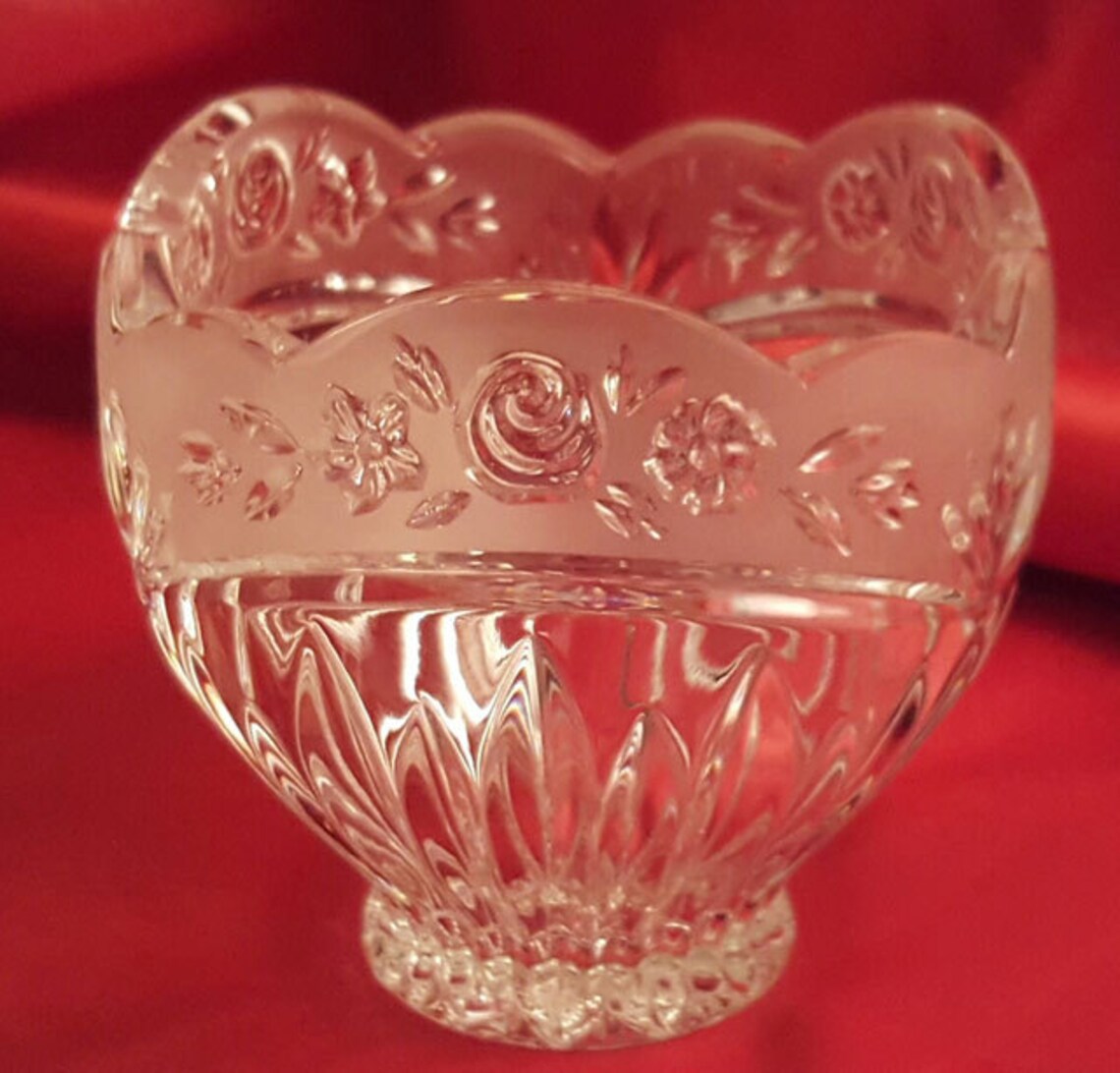 Oneida Crystal Potpourri Bowl Southern Garden Etsy
