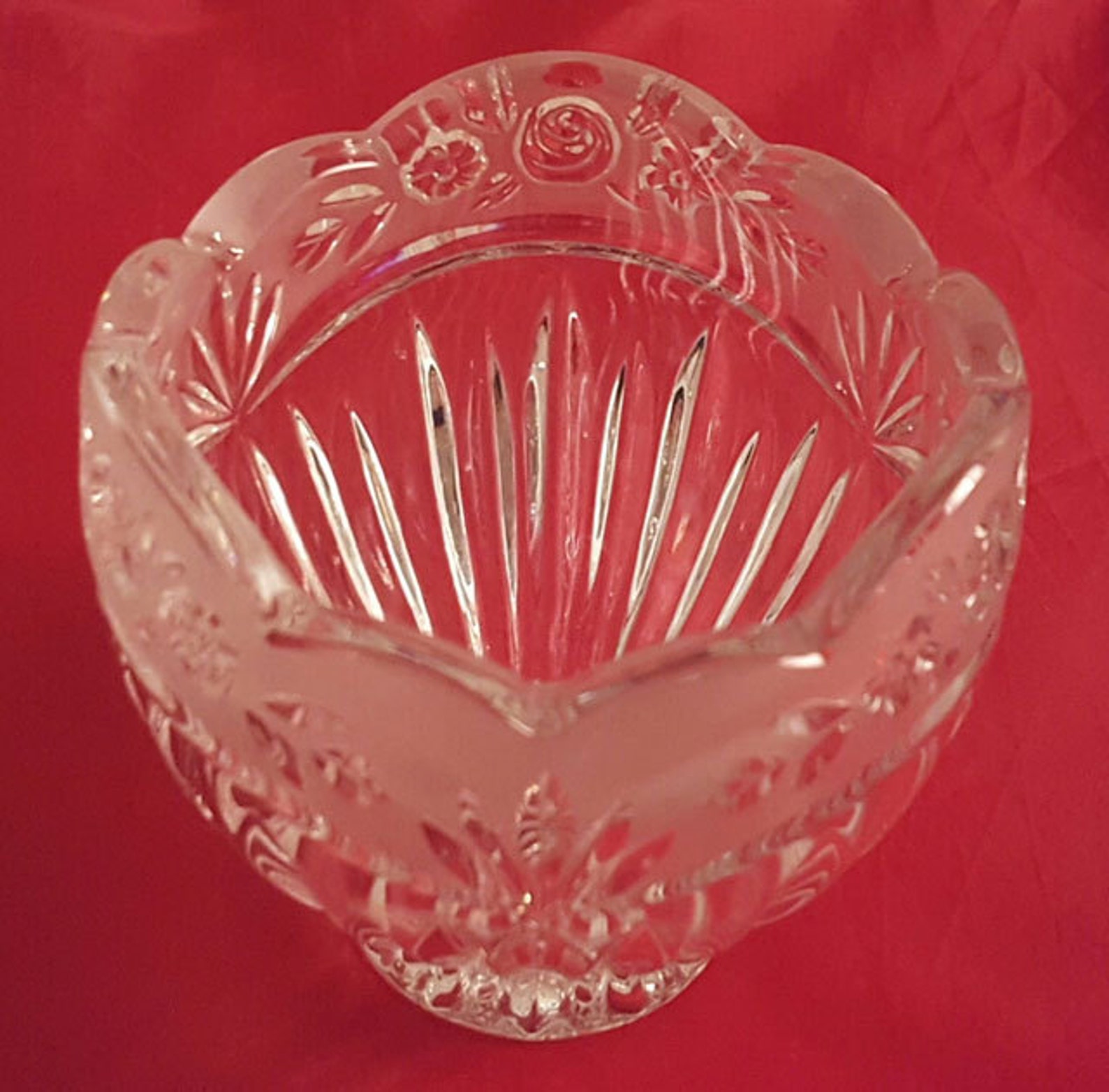Oneida Crystal Potpourri Bowl Southern Garden Etsy
