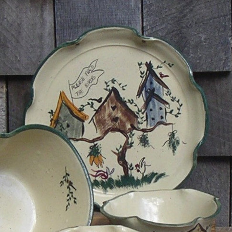 C Miller Pottery Plate Bowls