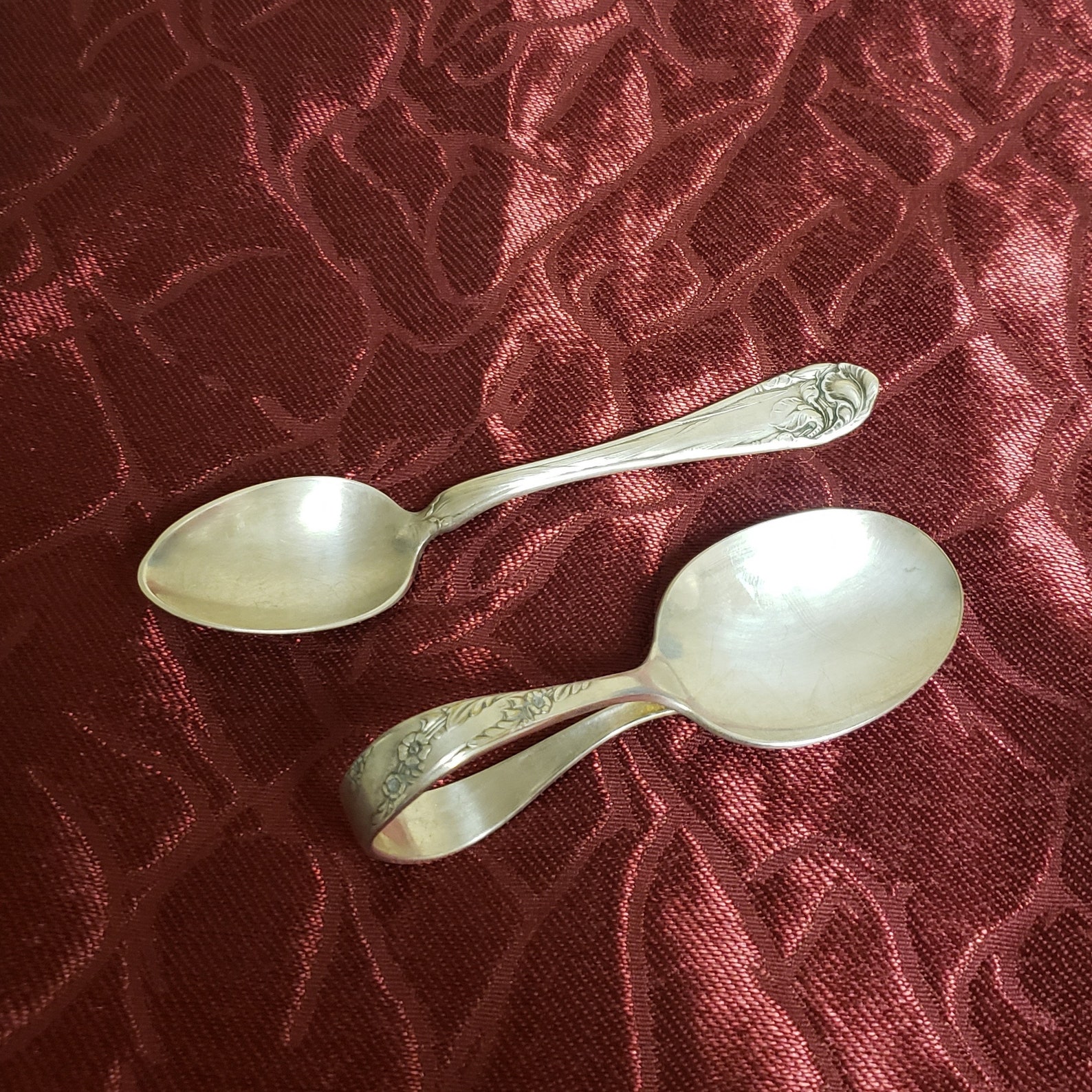 Oneida Silver Plated Baby Spoon Etsy