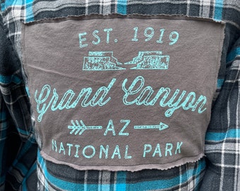 Grand Canyon Upcycled Flannel XL