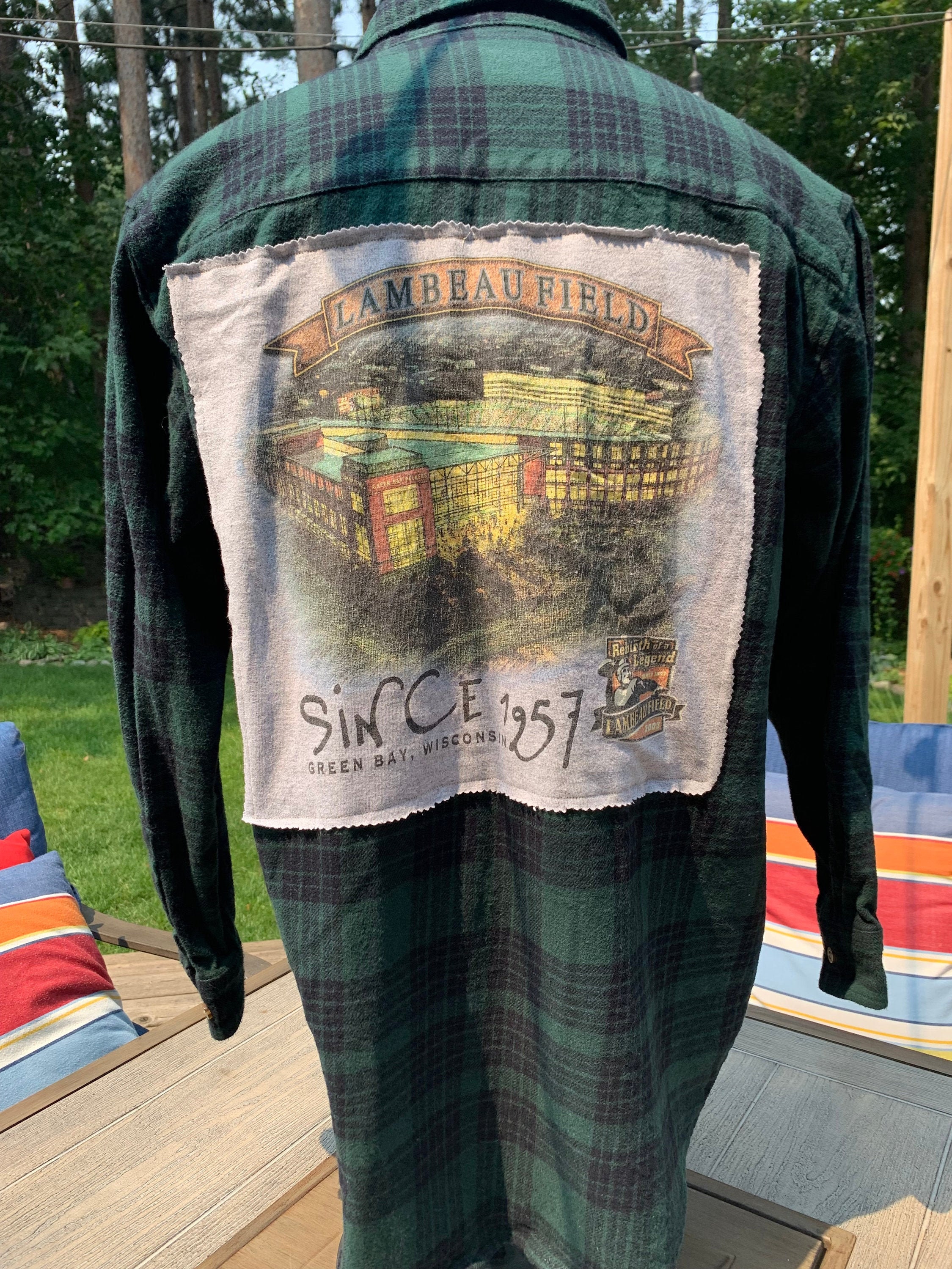 green bay packers plaid shirt