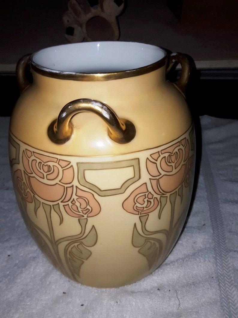 Haviland France Vase 1950s Deco style