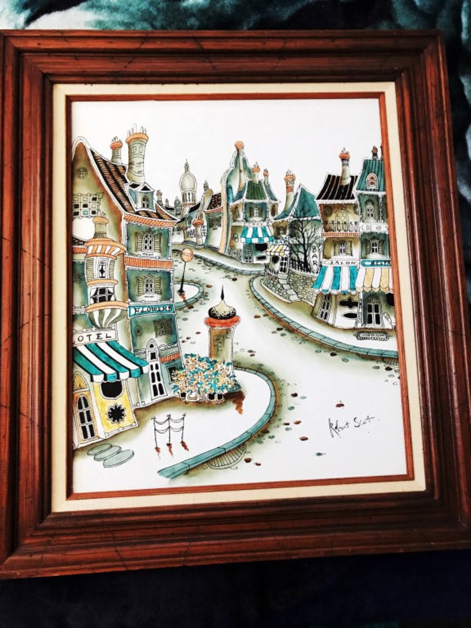 Artist Robert Scott Original Signed Paris Oil Painting Etsy