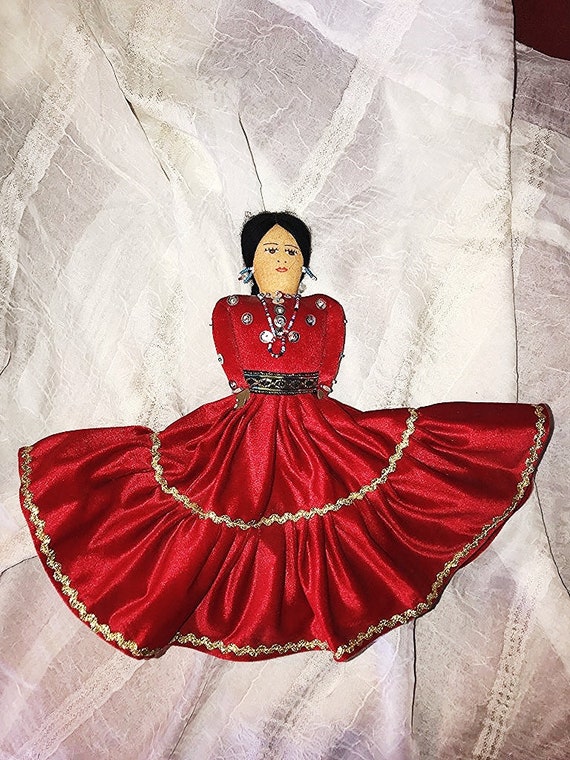 Navajo velvet cheap dress