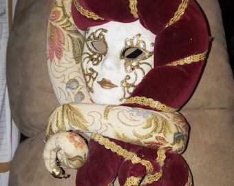 Venetian Ceramic carnival mask, Venice Italy Handmade