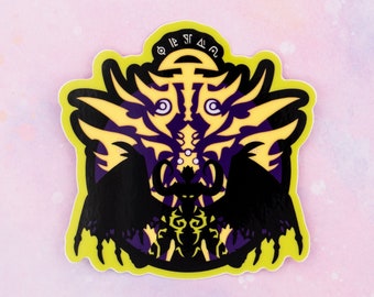 I Am My Scars Illidan Glow Vinyl Sticker / Weatherproof Glow in the Dark Glossy Sticker, Gift for Gamers