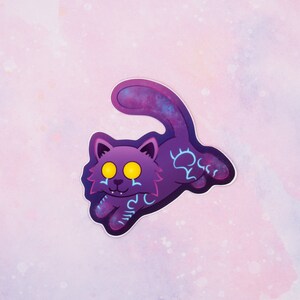 Wild Cats Vinyl Stickers / Weatherproof Kawaii Cat Sticker Pack, Great Gift for Cat Lovers and Gamers Brightpaw