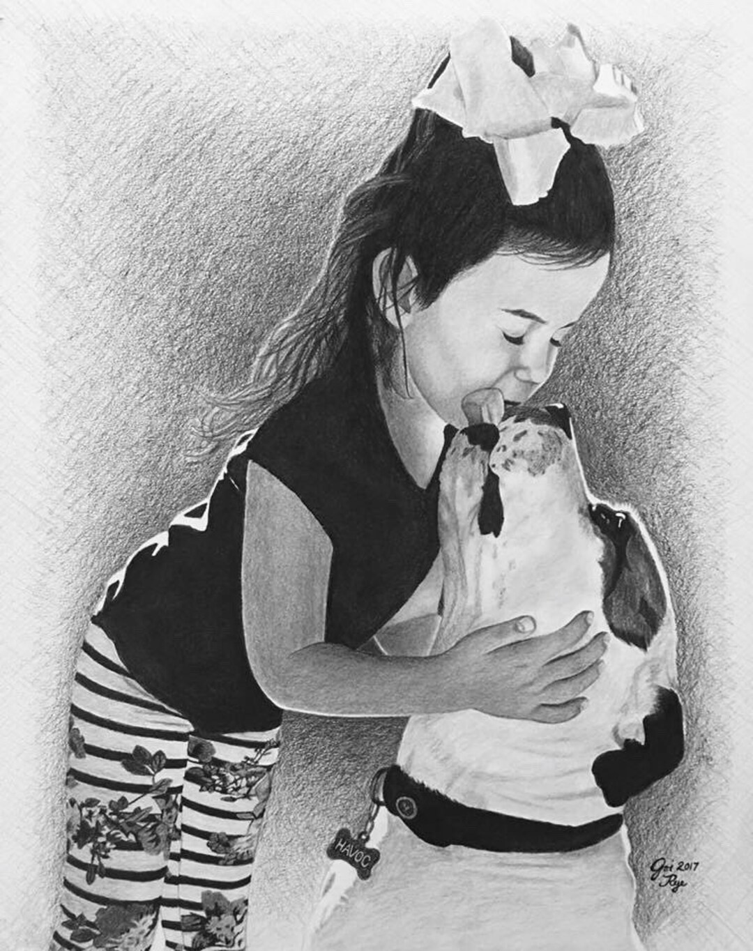 Custom Pet Portrait Drawing From Photo, Pencil Portrait, Family Portrait, Dog Portrait Sketch
