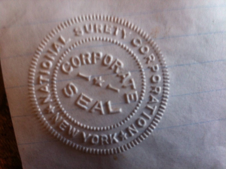 Stainless Steel Stamp Press Seal Embosser Circa 1972 National Etsy