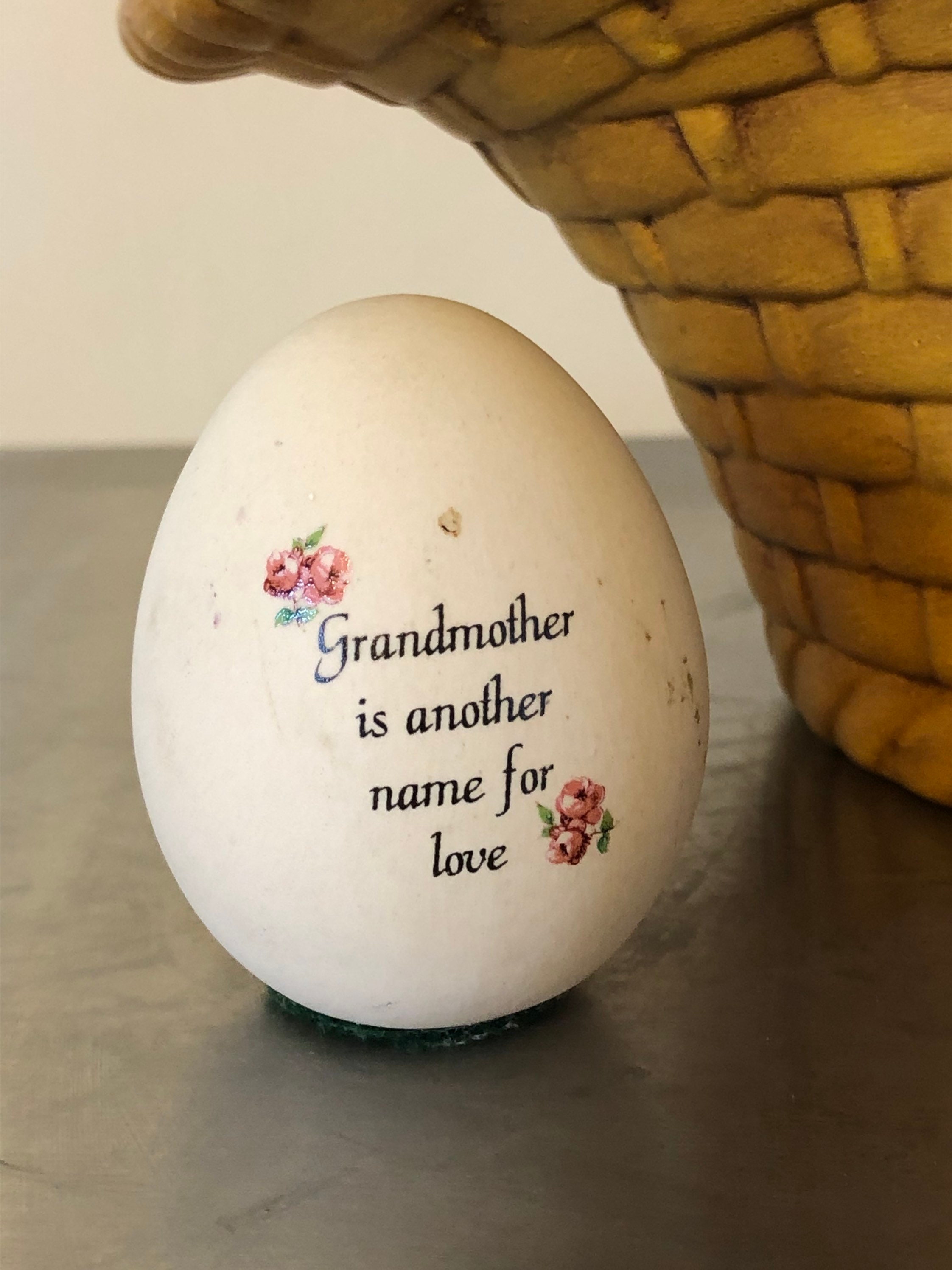 Easter egg basket ceramic vintage handcrafted Etsy