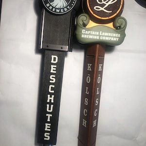 German Kolsch Capt Lawrence Brewing Co & Deschutes Brewery beer taps
