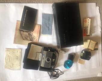 Appareil Photo Vintage Polaroid 420 – Avec étui Et Manuel, Bon état