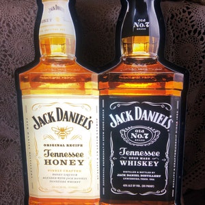 Jack Daniels Old No 7 & Tennessee honey lighted sign large 22”  x 15”