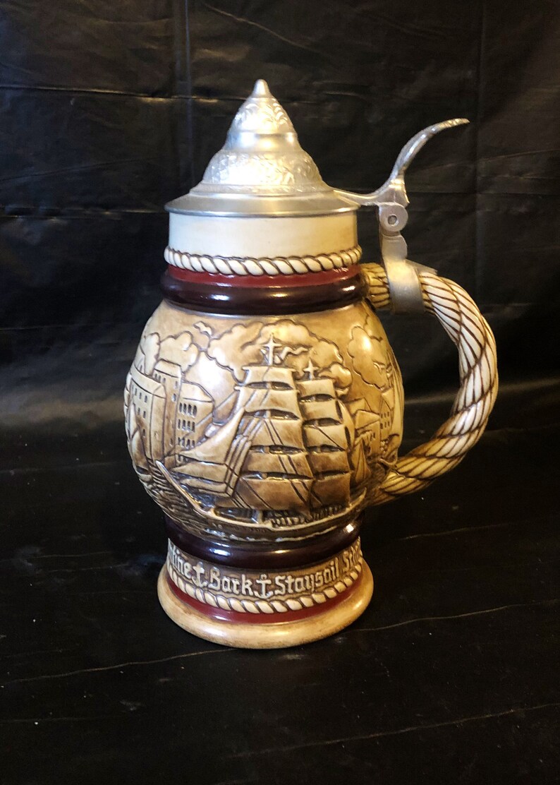 Schooner Beer Stein 1977 Avon Made in Brazil Etsy