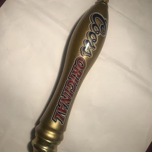 Coors Original gold glitter beer tap 12”
