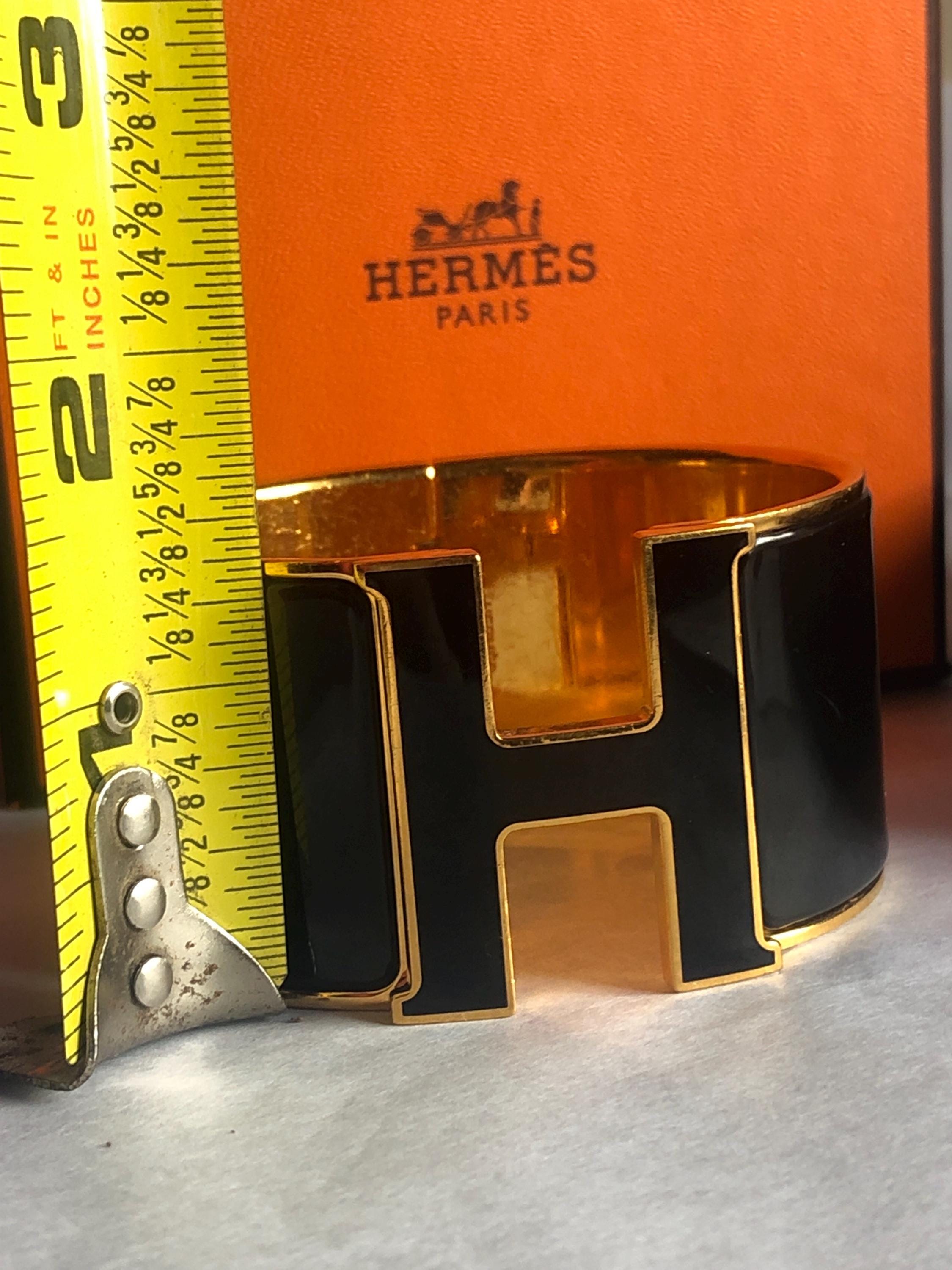 HERMES エルメス　Hバングル　ブラック×ゴールド　レディース Best 25+ Deals for Hermes Black And Gold H Bracelet | Poshmark