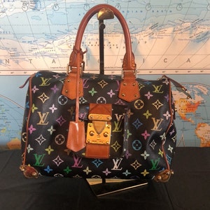 Authentic louis vuitton handbag black Etsy