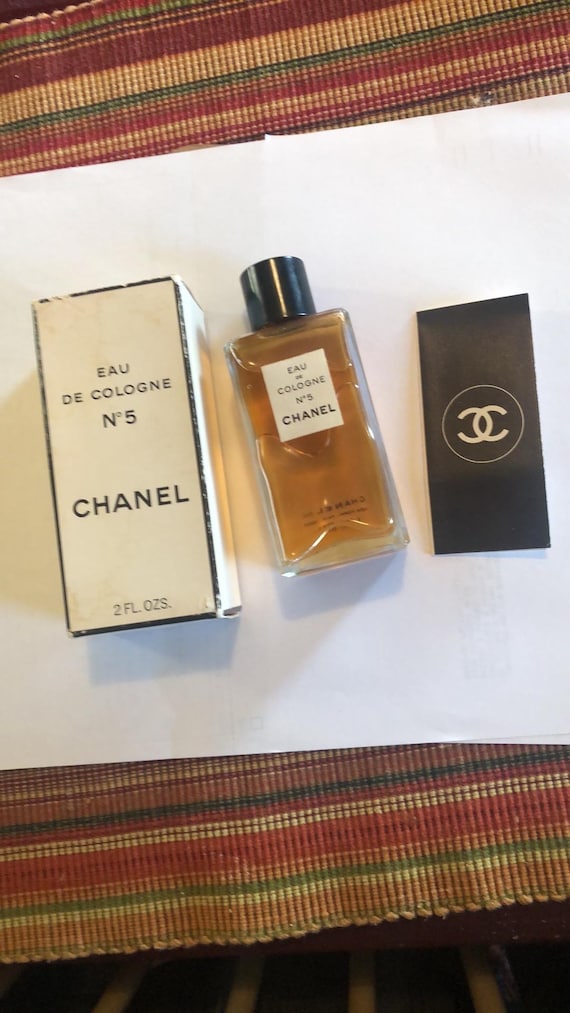 Chanel No 5 2 Oz Vintage Original Box, Booklet and Bottle Circa