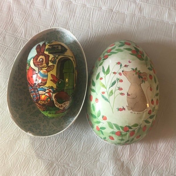 Easter eggs West Germany midcentury large paper mache