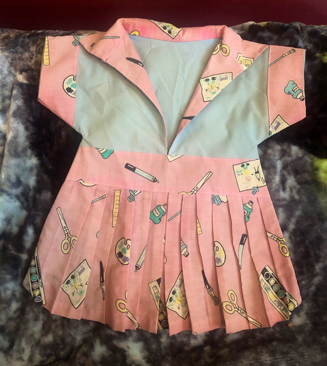 Clothes Pin Holder Circa 1960 of Dress Shirt Simplicity Pattern of