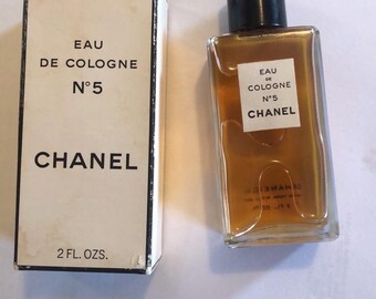 Chanel No 5 2 Oz Vintage Original Box, Booklet and Bottle Circa
