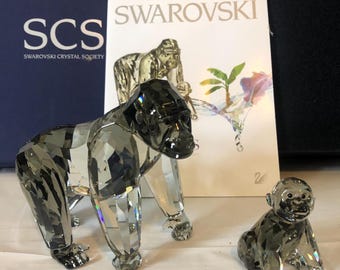 スワロフスキー 2009 絶滅危惧種ゴリラ #952504 - Etsy 日本