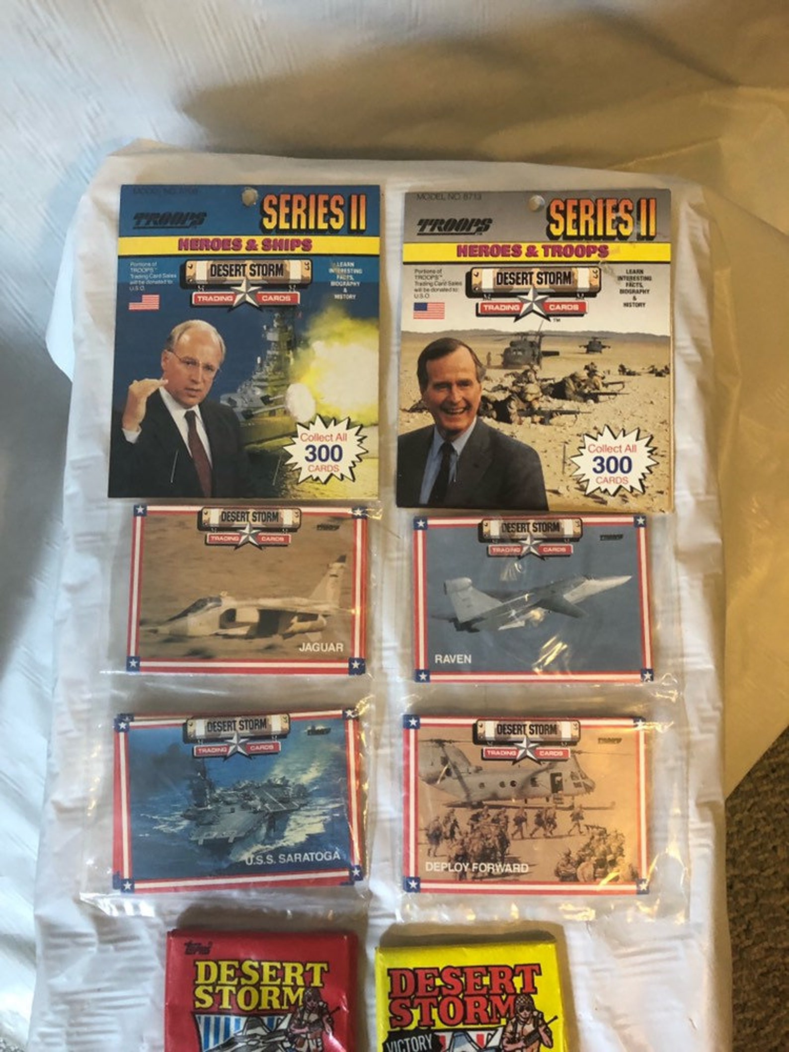 Desert Storm Topps & Troops Trading Cards MIB 1991 Vintage Etsy