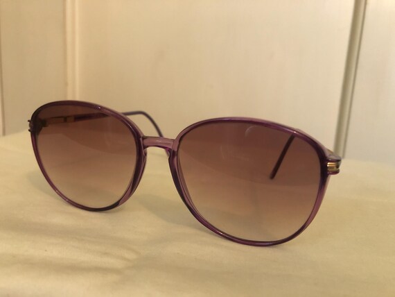 Aldo Tura CBK oversized sunglasses light purple frame vintage