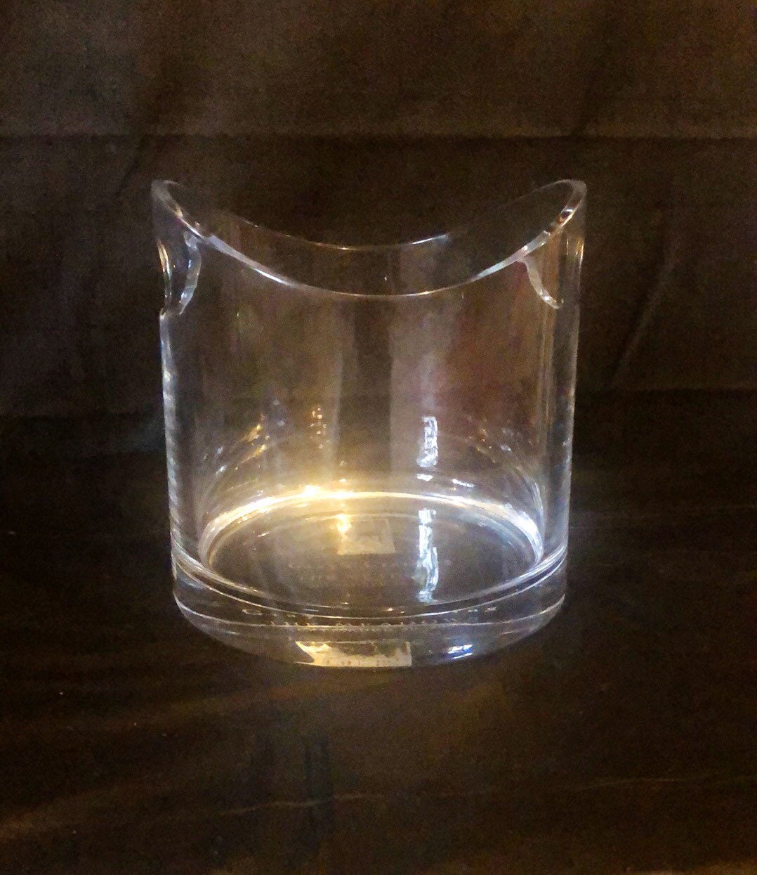 Tiffany & Co. Lead Crystal Ice Bucket With Handles, Vintage Design