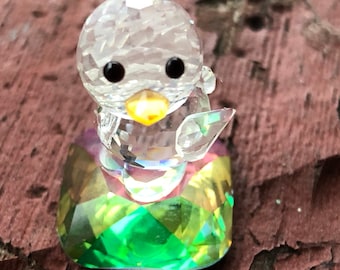 Austrian Crystal Easter Chick figurine from Crystal palace vintage mib with original box