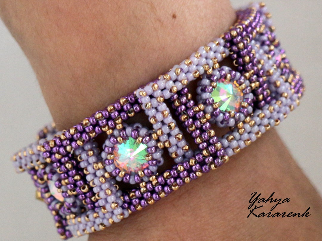 Craw Pattern 32-craw Bracelet-8 PDF Tutorial: Beaded Jewelry Pattern - Etsy