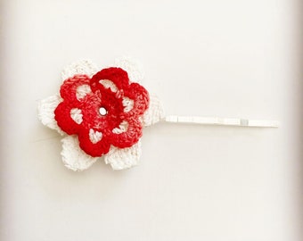 Doily hair pin