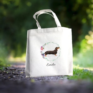 Personalizable bag "DACKEL", gift, shopping bag
