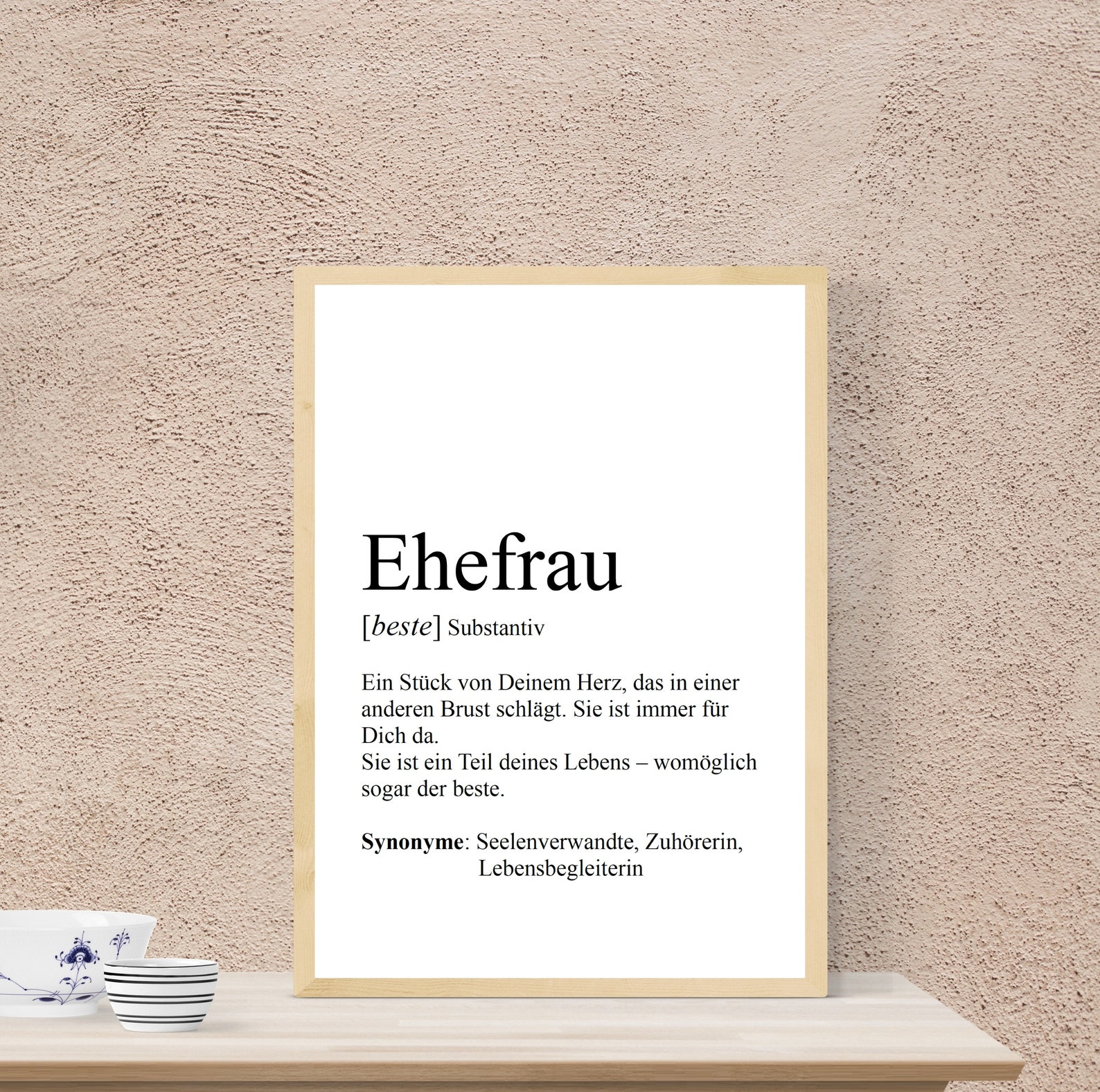 Poster A4 A3 wife / Husband Definition Etsy