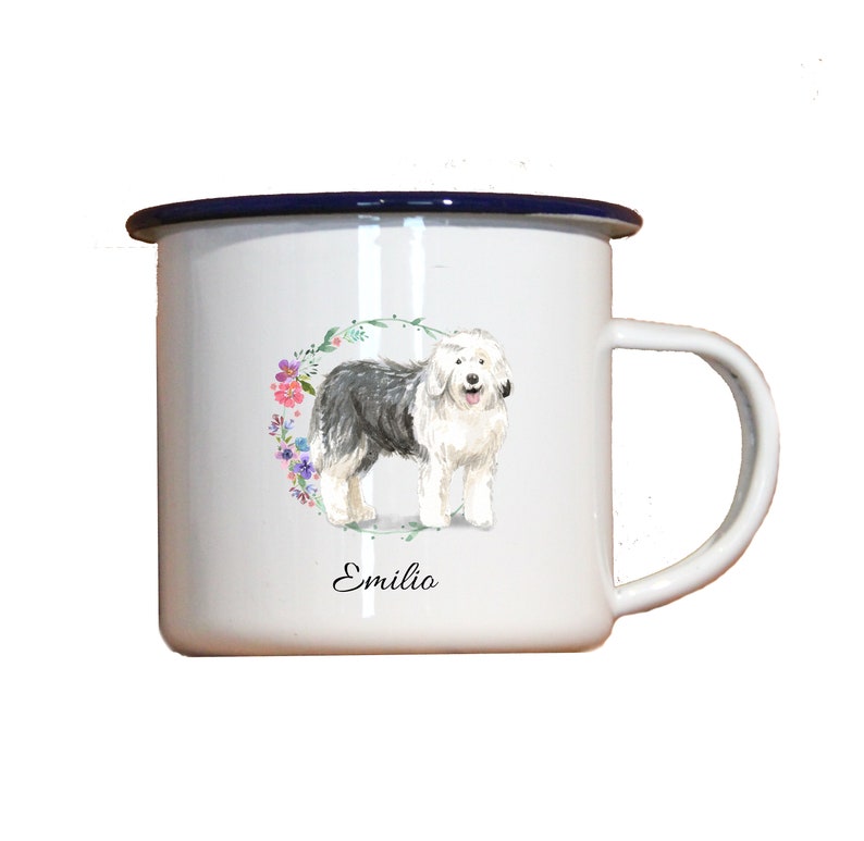 Personalizable enamel mug BOBTAIL, cup, gift image 1