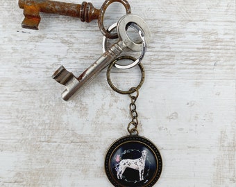 Keychain "DALMATIAN", gift, accessory