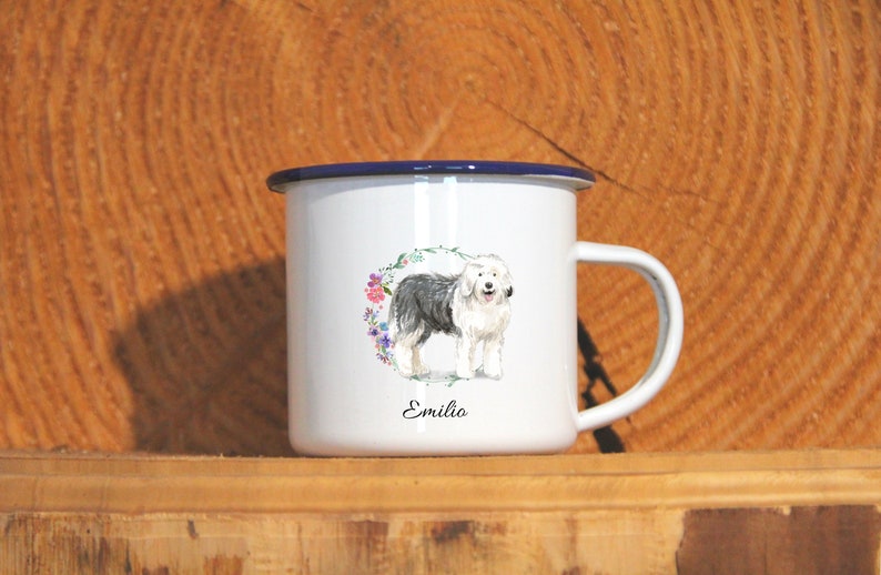 Personalizable enamel mug BOBTAIL, cup, gift image 3