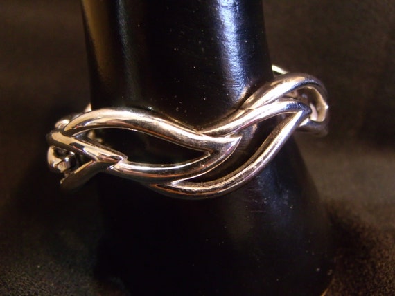 Vintage MONET Silver Tone Link Bracelet - Designe… - image 1