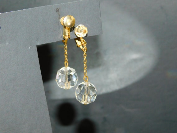 Marvella Crystal & Gold Clip on Earrings ~ Design… - image 8
