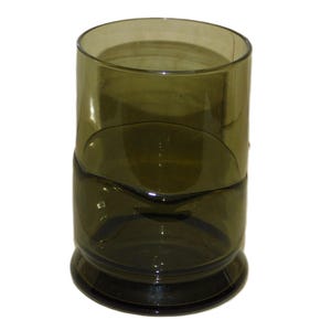 Smoky Gray Blown Glass Vase: Mid Century Wine Chiller, Home Decor