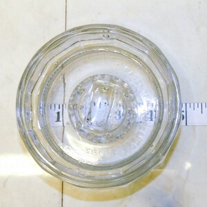 LID ONLY for Antique Glass VELVET Tobacco Humidor Patented December 7, 1915 Owens Illinois clear glass crystal jar Replace Replacement image 7