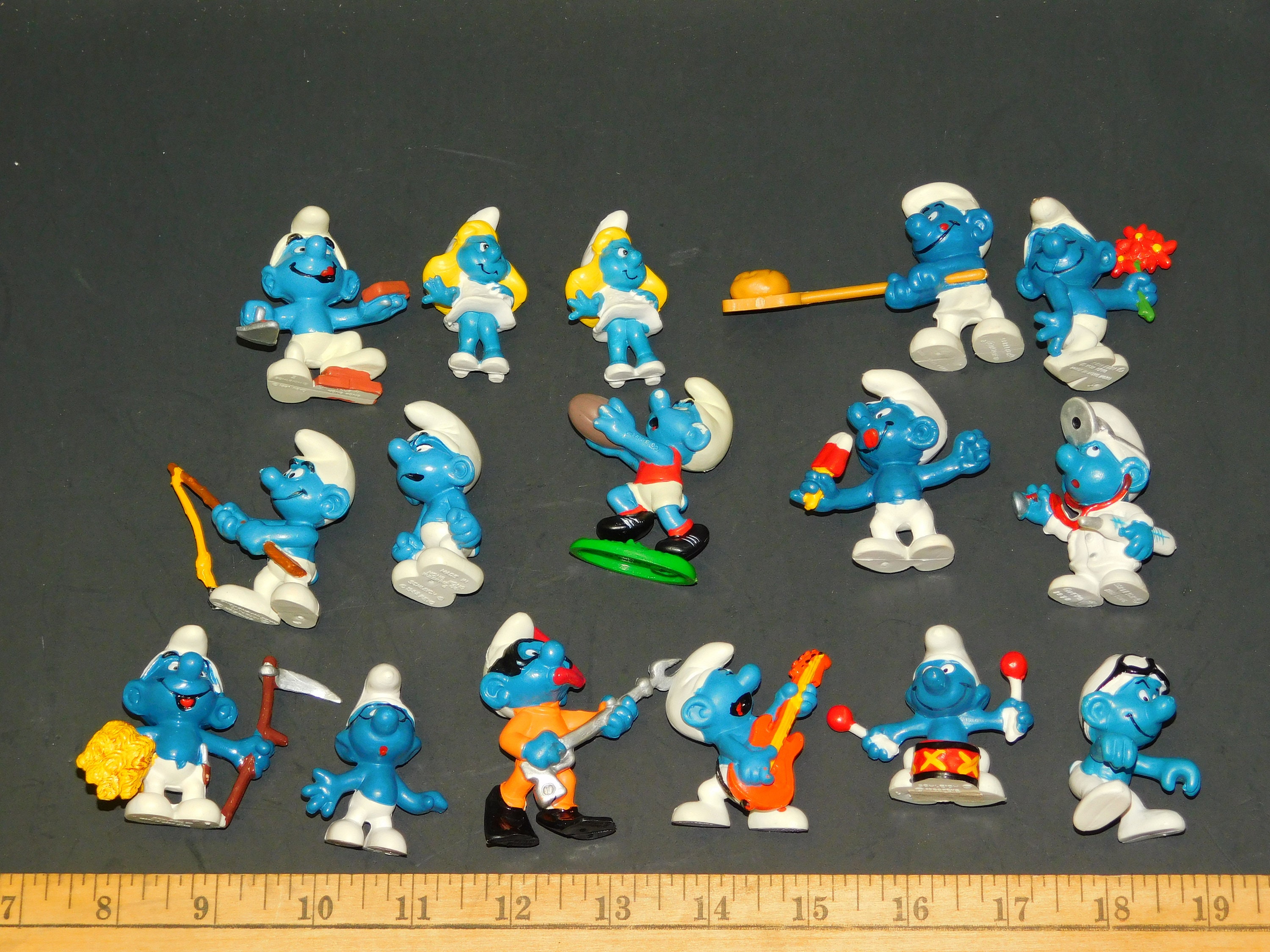 Peyo Smurf Figurines, Vintage Bully Smurfs, Peyo 70's 80's Smurf