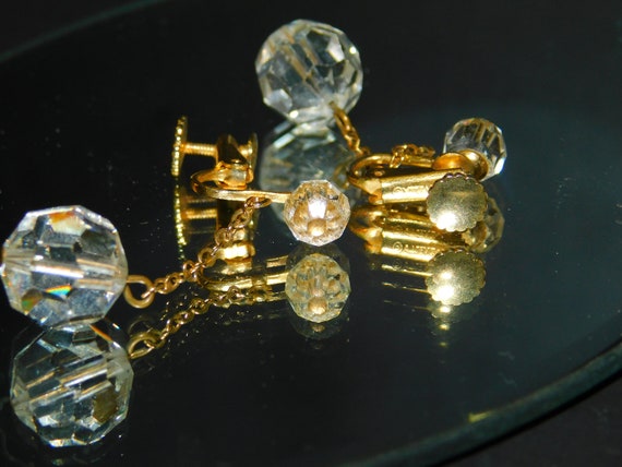 Marvella Crystal & Gold Clip on Earrings ~ Design… - image 5