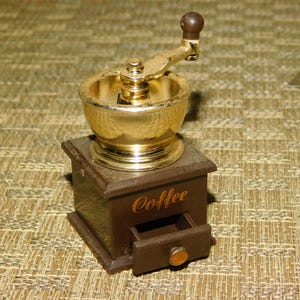 Vintage Acme Miniature Coffee Grinder w/ Drawer Magnet or Doll house miniature Replica decoration