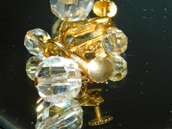Marvella Crystal & Gold Clip on Earrings ~ Design… - image 6